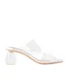 Simone Rocha Solid Mules In White