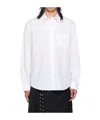 Simone Rocha Cotton Relaxed Pocket Shirt In White