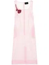Simone Rocha Kleid Mit Eckigem Ausschnitt In Rosa