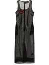 Simone Rocha Square-neck Dress In Black