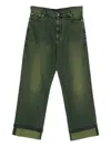 Simone Rocha Straight-leg Jeans In Green