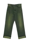 Simone Rocha Straight Leg Jeans Green In Green