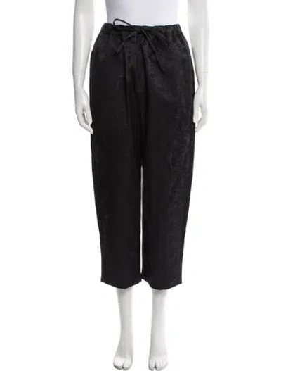 Pre-owned Simone Rocha Straight Leg Pants In Black