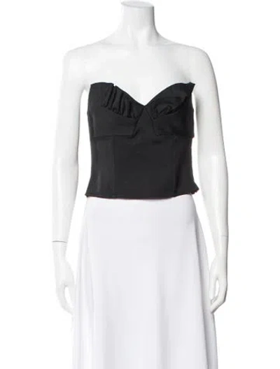 Pre-owned Simone Rocha Strapless Top In Gray
