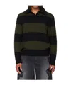 Simone Rocha Striped Embellished-collar Polo Shirt In Multi