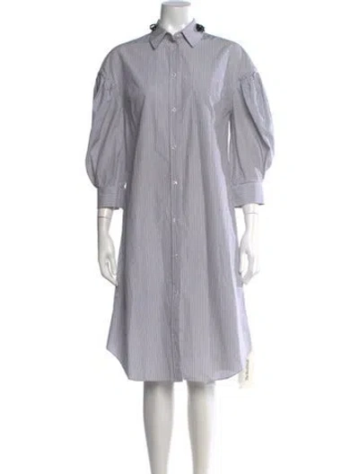 Pre-owned Simone Rocha Striped Knee-length Dress In Multi