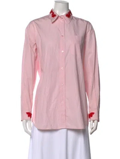 Pre-owned Simone Rocha Striped Long Sleeve Blouse In Multi