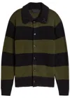 Simone Rocha Striped Wool Cardigan In Multi