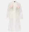Simone Rocha Stuffed Carnation Sheer Silk Organza Coat