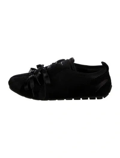 Pre-owned Simone Rocha Suede Sneakers In Black