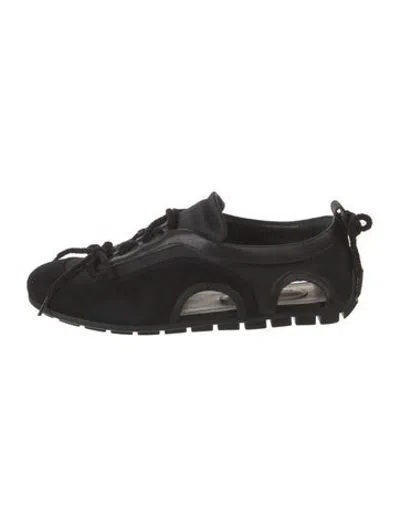 Pre-owned Simone Rocha Suede Sneakers In Black
