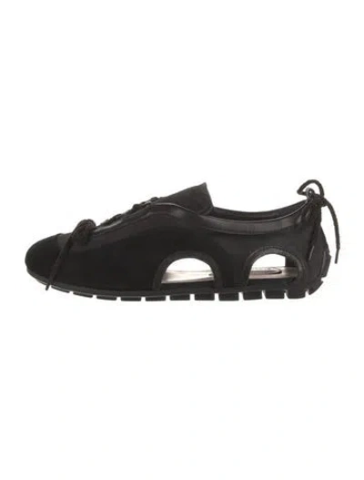 Pre-owned Simone Rocha Suede Sneakers W/ Tags In Black