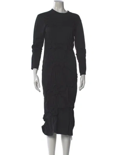 Pre-owned Simone Rocha Supima Cotton Midi Length Dress In Gray