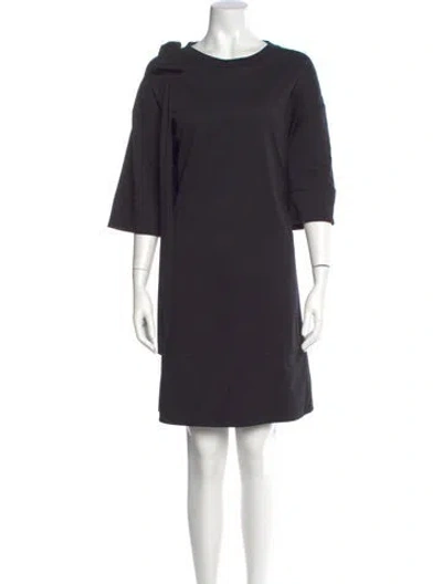 Pre-owned Simone Rocha Supima Cotton Mini Dress In Gray