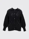 Simone Rocha Black Sculpted Chunky Knit Cardigan In Black