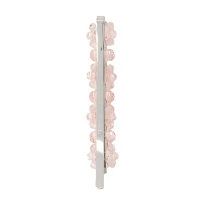 Simone Rocha Synthetic Flower Hair Clip In Pink