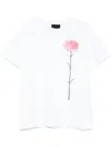 Simone Rocha Carnation-print Short-sleeve T-shirt In White
