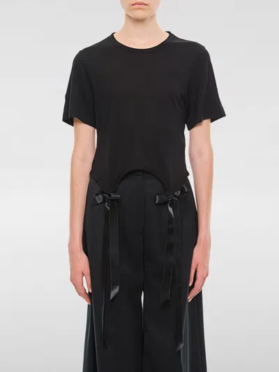 SIMONE ROCHA T-SHIRT SIMONE ROCHA WOMAN COLOR BLACK,H30293002