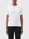 Simone Rocha Bow Sash Short-sleeve T-shirt In White