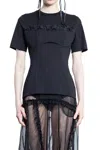 Simone Rocha T-shirts & Tank Tops In Black