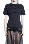 Simone Rocha T-shirts & Tank Tops In Black