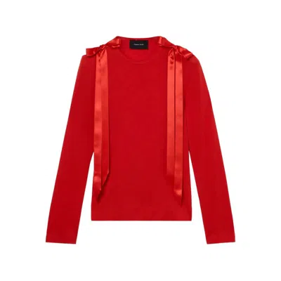 Simone Rocha Polyester T Shirts In Red