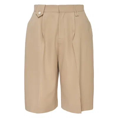 Simone Rocha Tailored Wide Leg Belt Loop Shorts In Multi