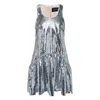 Simone Rocha Sequined Minidress In Silver