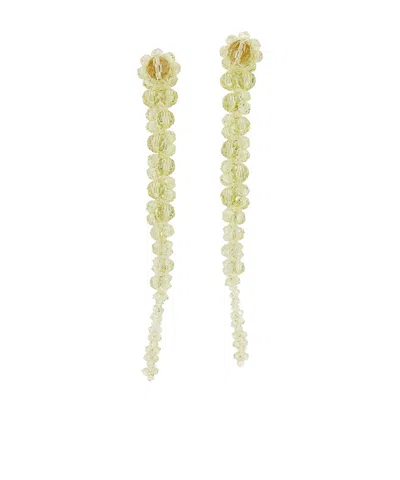 Simone Rocha Teardrop-shaped Decorative Earrings In Yellow