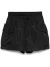 Simone Rocha Technical-jersey Shorts In 黑色