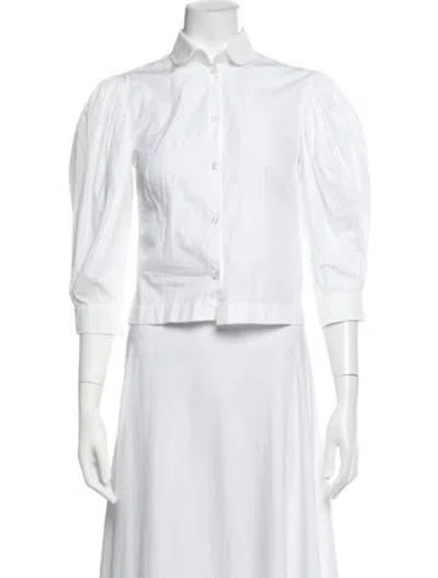 Pre-owned Simone Rocha Three-quarter Sleeve Blouse In Neutrals