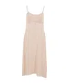 Simone Rocha Bow-detail Crêpe De Chine Slip Dress In Pink