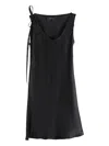 Simone Rocha Tie-detail Slip Mini Dress In Black