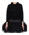 Simone Rocha Tie Tail Cardigan In Black