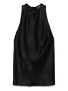 Simone Rocha Black Bow Halter Top