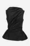 Simone Rocha Draped Bind Peplum Top