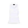 Simone Rocha Ruffle Frill Tank Top In White