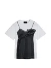 Simone Rocha Top-print T-shirt In Black