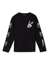 Simone Rocha Tortoise & Hare Long-sleeve T-shirt In Black