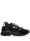 Simone Rocha Beaded Classic Tracker Trainers Black Nappa/pearl/clear In Black Nappa Pearl Clear