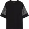 Simone Rocha Trapped Lace Patchwork T-shirt In Black