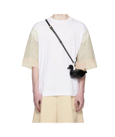 SIMONE ROCHA TRAPPED LACE PATCHWORK T-SHIRT