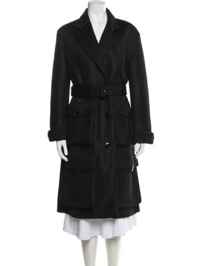 Pre-owned Simone Rocha Trench Coat In Black