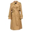 Simone Rocha Trench Coat In Brown Polyamide In Brown