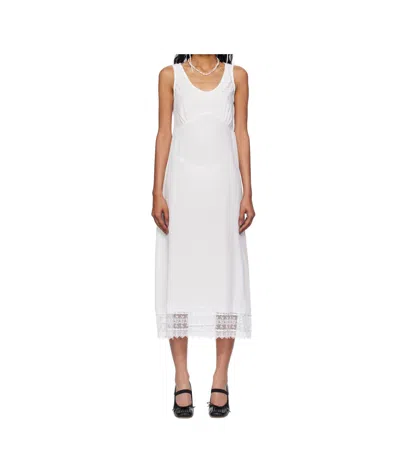 Simone Rocha Trim Slip Dress In White