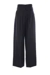 Simone Rocha High-waist Wide-leg Trousers In Black