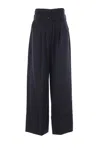 Simone Rocha High-waist Wide-leg Trousers In Black