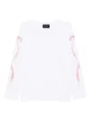 Simone Rocha Ribbon-printed T-shirt In Multi