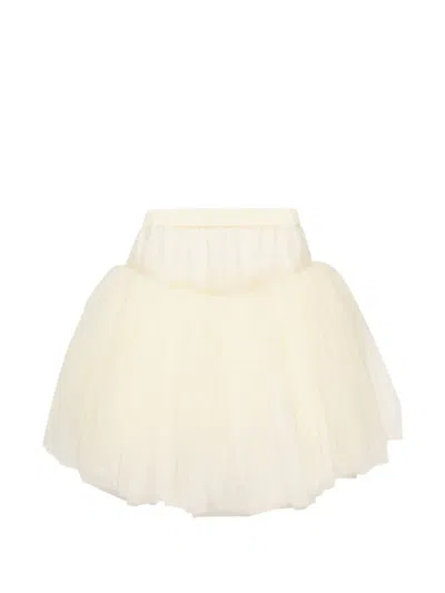 Simone Rocha Tulle Layered Mini Skirt In Neutral
