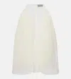 Simone Rocha Tulle Midi Skirt In White